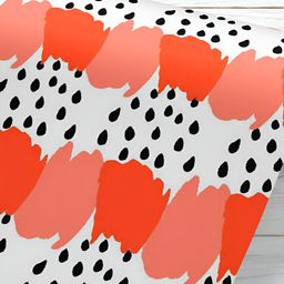 ArtzFolio White & Orange-Color Printed Peel & Stick Wallpaper-14