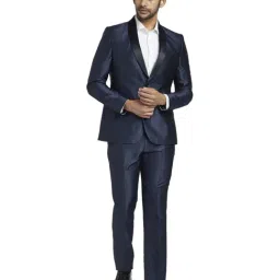 Parx Navy Regular Fit Two Piece Suit-image-12