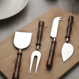 VarEesha Vintage Scoops Brown Stainless Steel 4 Piece Cutlery Set-image-19