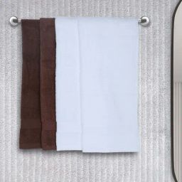 Bianca Paradiso Brown & White 100% Cotton 500 GSM Hand Towels - Set of 4-image-53