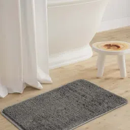 Saral Home Neo Grey Cotton 2700 GSM Bath Mat - Set of 1-image-10