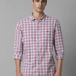 Louis Philippe Multicolored Slim Fit Checks Shirts-picture-9