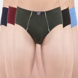 Dollar Lehar Multicolor Regular Fit Briefs (Pack of 5)-image-12
