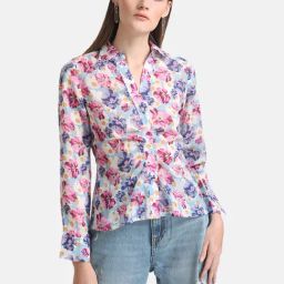 Kazo Blue Printed Shirt-image-65