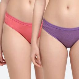 Friskers Coral & Purple Panty Set - Pack of 2-image-6