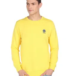 U.S. Polo Assn. Yellow Cotton Regular Fit SweatShirt-picture-44