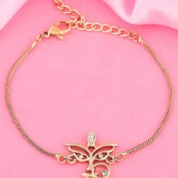 Estele Gold-Plated Heavenly Goddess Bracelet with Crystals for Women-image-55