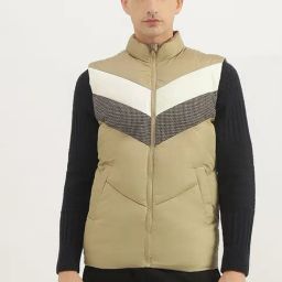 United Colors of Benetton Beige Regular fit Printed Jackets-image-28