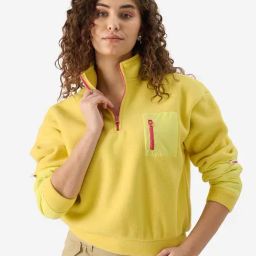 The Souled Store Yellow Loose Fit Sweatshirt-image-24