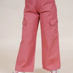 Kiddopanti Coral Cotton Regular Solid Trousers Pants-image-62
