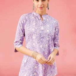 Winza Designer Purple Printed Top-picture-47