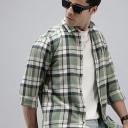 U.S. Polo Assn. Denim Co. Checked Pure Cotton Casual Shirt-image-14