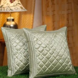 HOSTA HOMES Olive Polyester Cushion Covers - Set of 2-15