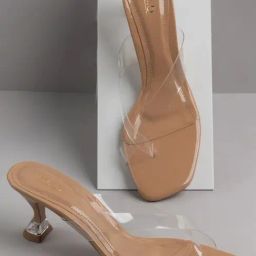 Inc.5 Women's Beige Cross Strap Stilettos-image-71