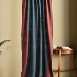 Peepul Tree Red Floral Sheer Door Curtain-image-19