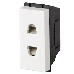 Crabtree Murano 2 Pin 6 A 2 Module Polycarbonate Shuttered Socket White, ACMKSXW062 image 2