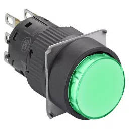 SCHNEIDER ELECTRIC Industrial Pushbutton Switches PB SWITCH, SPDT, 1.5A, 120V, XB6EAW3B1P-18