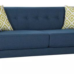 Urban Living Blue Truro 3 Seater Sofa-47