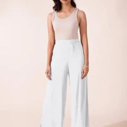 Go Colors! White Solid Palazzo-image-45