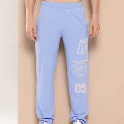 ALCIS DryTech Turquoise Regular Fit Printed Sports Joggers-image-19