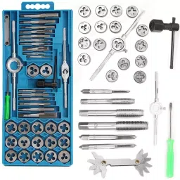 FLAMINGO ENTERPRISE Tap and Die Set Single Sided M3 to M12 Range, FM-593 (Set of 40 Pcs)-0