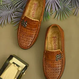 STEFENS Boys Leather Casual Loafers-26