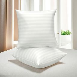 Aura 2Pcs White Microfibre Square Shaped Pre-Filled Cushions-image-34