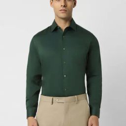 Van Heusen Green Cotton Regular Fit Shirt-image-95