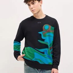 The Bear House Black Cotton Relaxed Fit Print Sweatshirt-picture-13