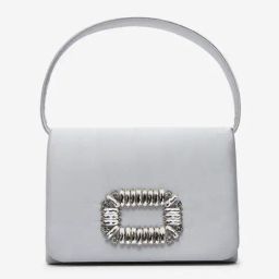 Westside Silver Metal Accent Design Hand Bag-image-2
