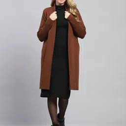 Monte Carlo Women Woollen Longline Cardigan Sweaters-picture-37