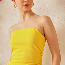 STREET 9 Women Shoulder Straps Sleeveless Tube Crop Top-image-44