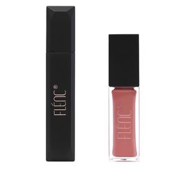 FLENC Ritzy Glossy Liquid Lipstick - 10 ml - Blush Nude With Mascara - 15 ml-48