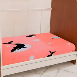 Innovative Edge Peach-Coloured Cotton Water Resistant Mattress Protector-picture-21