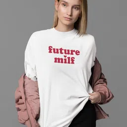 Art By Ritik Unisex Typography Printed Drop-Shoulder Sleeves Applique T-shirt-4