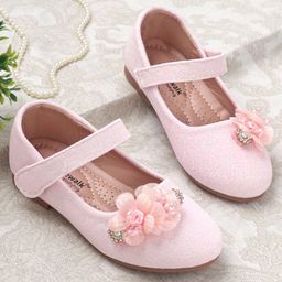 Cute Walk by Babyhug Bellies with Buckle Closure Floral Applique - Pink-image-20