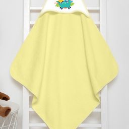 babywish Hooded Towel Dinosour Print -  Yellow-image-25