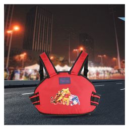 Magic Seat 2 Wheeler Kids Safety Belt Pooh Bear Print - Red-picture-24