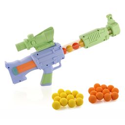 Aditi Toys Space Explorer Pneumatic Gun Include 12 Orange & 12 Yellow Soft Foam Ball, for Indoor Outdoor Use Safe For Boys Girls, Above 5+ Age, BIS Approved. (Green)-17