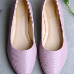Shoetopia Textured Ballerinas - Mauve-image-70