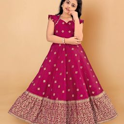 Fashion Dream Cotton Blend Woven Cap Sleeves Abstract Foil Printed Sequins Embellished Dress - Pink-picture-48