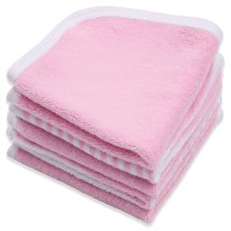 My Milestones Premium Wash Cloths Pack of 5 L 22 x B 22 cm - Parfait Pink-picture-14