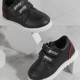 Jazzy Juniors Solid Velcro Closure Shoes - Black-picture-44