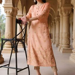 SZN Women Floral Printed Daily Straight Kurta-picture-6