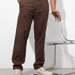 The Roadster Lifestyle Co. Men Relaxed Fit Joggers Trousers-image-77