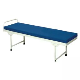 SARVAGYA SURGICAL Attendant Bed with Rectangular Mild Steel Tube Frame and Epoxy Powder Coated Finish, SSPL517-46