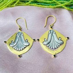 Arte Jewels 925 Sterling Silver Golden Earrings for Women-image-63