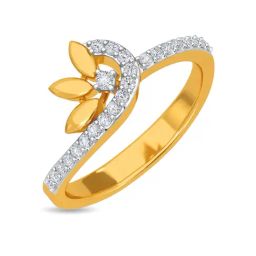 Kisna Diamond & Gold Jewellery Sarina 18k (750) Diamond & Gold Ring For Women-picture-45