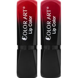 Color Art Set Of 2 Long Lasting Glossy Matte Lipstick - 4 g Each- Royal & Blood Red-image-84