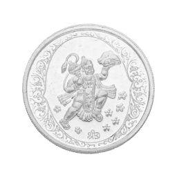 Sri Jagdamba Pearls Hanumanji 999 Silver 10gm Silver Coin-image-55